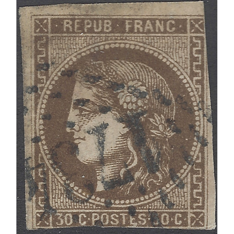 Bordeaux timbre de France N°47 oblitéré.