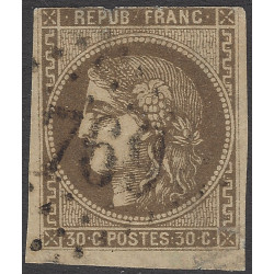 Bordeaux timbre de France N°47 oblitéré.