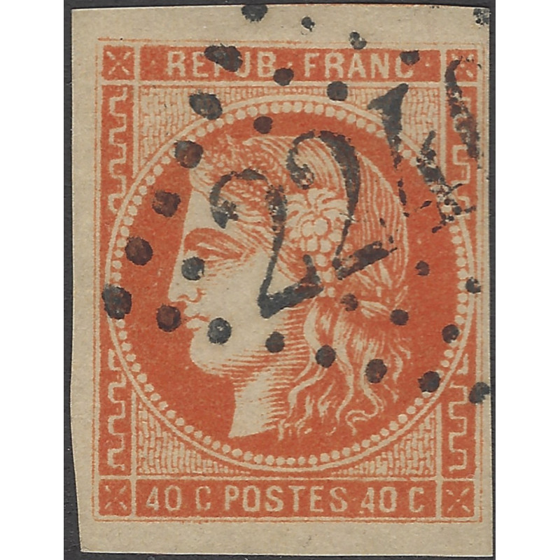 Bordeaux timbre de France N°48 oblitéré.