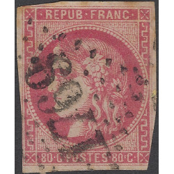 Bordeaux timbre de France N°49 oblitéré.