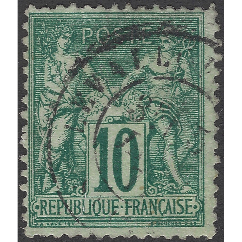 Sage timbre de France N°76 oblitéré.