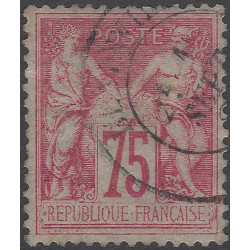 Sage timbre de France N°81 oblitéré.