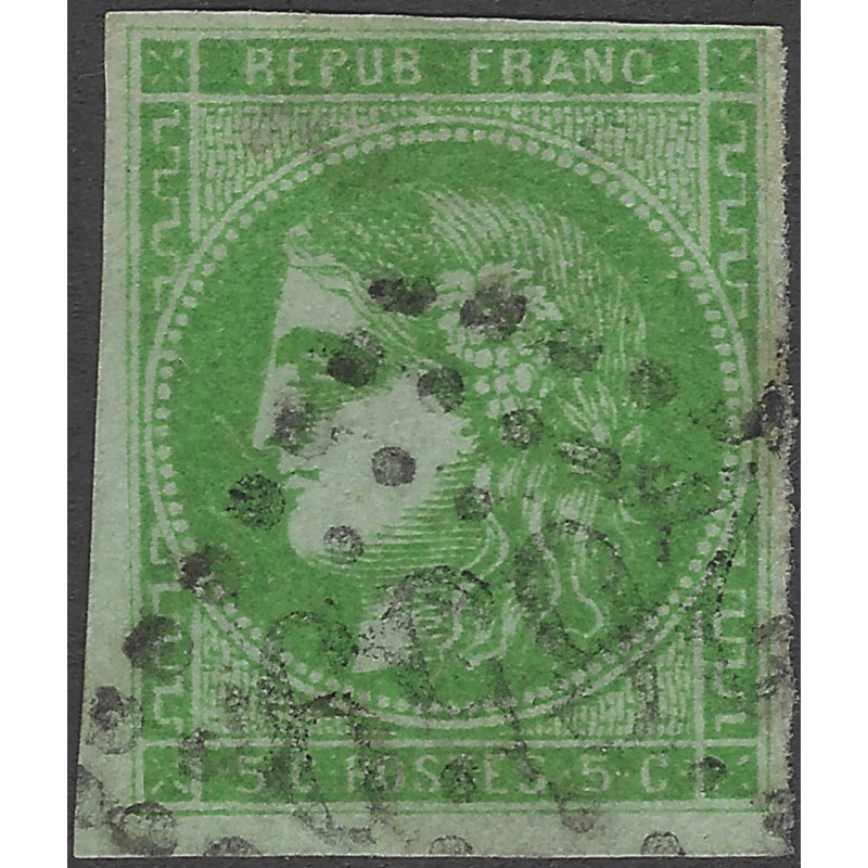 Bordeaux timbre de France N°42B oblitéré.