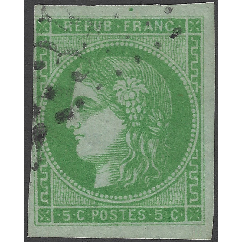 Bordeaux timbre de France N°42B oblitéré.