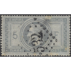 Empire dentelé timbre de France N°33 oblitéré.