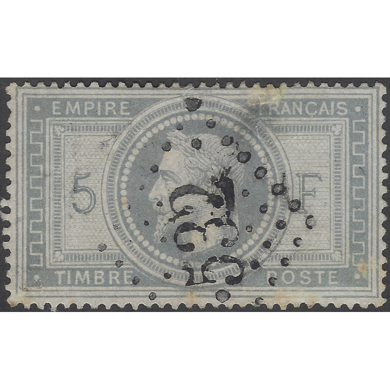 Empire dentelé timbre de France N°33 oblitéré.