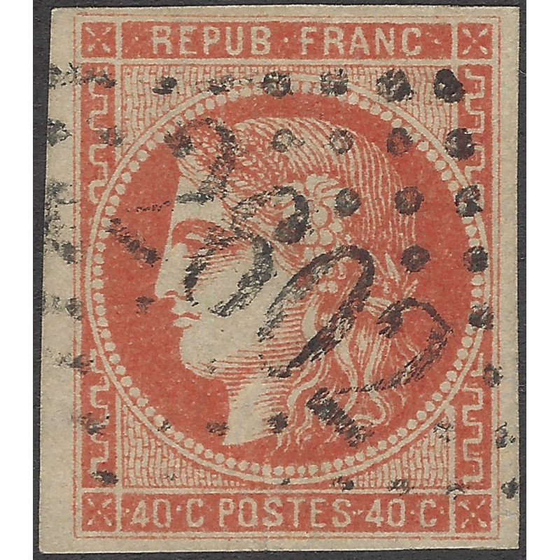 Bordeaux timbre de France N°48a oblitéré.