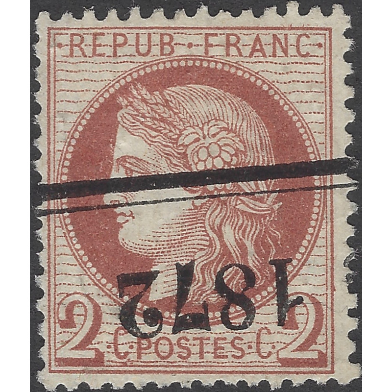 Cérès dentelé timbre de France N°51 annulation typographique.