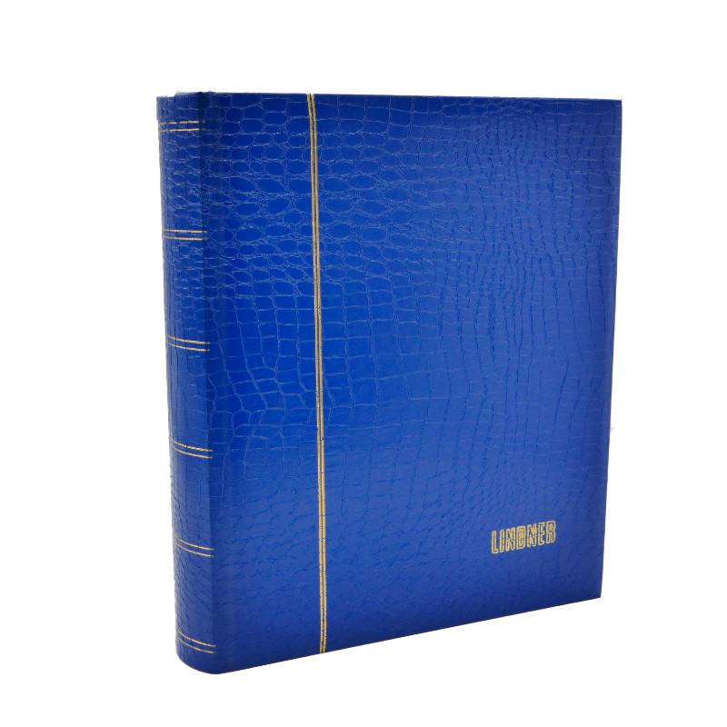 Classeur Lindner 48 pages noires pour timbres-poste.