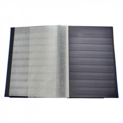 Classeur Lindner 48 pages noires pour timbres-poste.