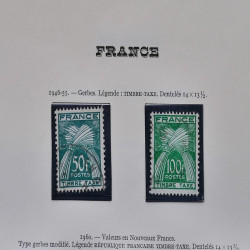 Lot de timbres de France fins de catalogue neufs et oblitérés.