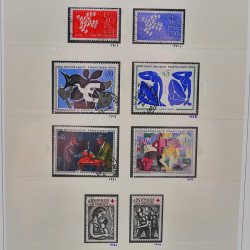 Collection timbres de France 1961-1969 oblitérés complet en album Safe.