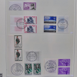 Collection timbres de France 1961-1969 oblitérés complet en album Safe.