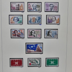 Collection timbres de France 1961-1969 oblitérés complet en album Safe.