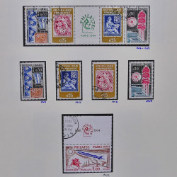 Collection timbres de France 1961-1969 oblitérés complet en album Safe.