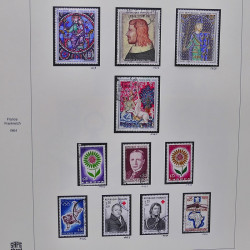 Collection timbres de France 1961-1969 oblitérés complet en album Safe.