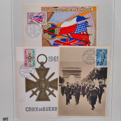 Collection timbres de France 1961-1969 oblitérés complet en album Safe.