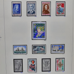 Collection timbres de France 1961-1969 oblitérés complet en album Safe.