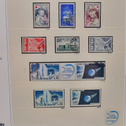 Collection timbres de France 1961-1969 oblitérés complet en album Safe.