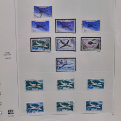 Collection timbres de France 1961-1969 oblitérés complet en album Safe.