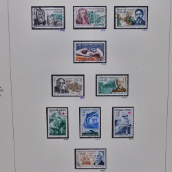 Collection timbres de France 1961-1969 oblitérés complet en album Safe.
