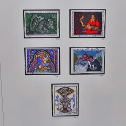 Collection timbres de France 1961-1969 oblitérés complet en album Safe.