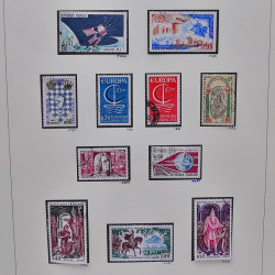 Collection timbres de France 1961-1969 oblitérés complet en album Safe.