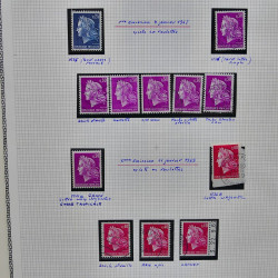Collection timbres de France 1961-1969 oblitérés complet en album Safe.