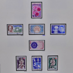 Collection timbres de France 1961-1969 oblitérés complet en album Safe.