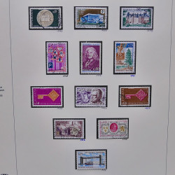 Collection timbres de France 1961-1969 oblitérés complet en album Safe.