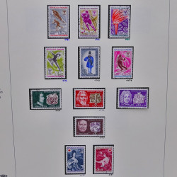 Collection timbres de France 1961-1969 oblitérés complet en album Safe.