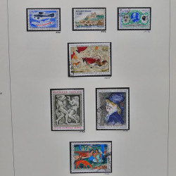 Collection timbres de France 1961-1969 oblitérés complet en album Safe.