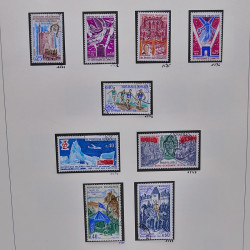 Collection timbres de France 1961-1969 oblitérés complet en album Safe.