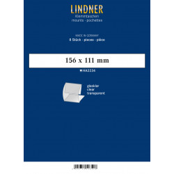 Bandes Klemmfix double soudure 156 x 111 mm pour blocs de timbres.