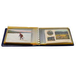 Collection de cartes postales thématiques Ski en un album.