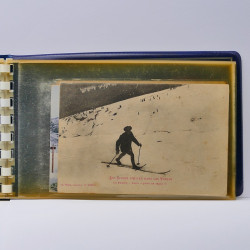 Collection de cartes postales thématiques Ski en un album.