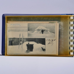 Collection de cartes postales thématiques Ski en un album.