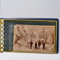 Collection de cartes postales thématiques Ski en un album.