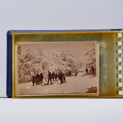 Collection de cartes postales thématiques Ski en un album.