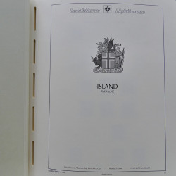 Collection timbres d'Islande 1876-2010 oblitérés dans album Leuchtturm.