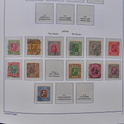 Collection timbres d'Islande 1876-2010 oblitérés dans album Leuchtturm.