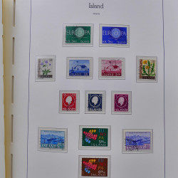 Collection timbres d'Islande 1876-2010 oblitérés dans album Leuchtturm.