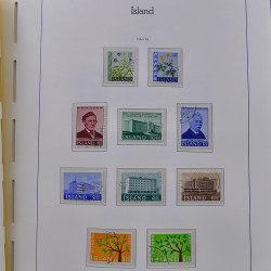 Collection timbres d'Islande 1876-2010 oblitérés dans album Leuchtturm.