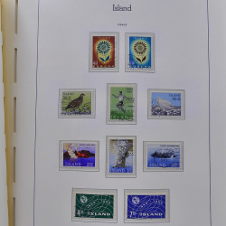 Collection timbres d'Islande 1876-2010 oblitérés dans album Leuchtturm.