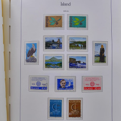 Collection timbres d'Islande 1876-2010 oblitérés dans album Leuchtturm.
