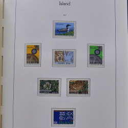 Collection timbres d'Islande 1876-2010 oblitérés dans album Leuchtturm.
