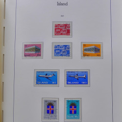 Collection timbres d'Islande 1876-2010 oblitérés dans album Leuchtturm.