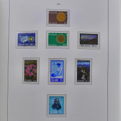 Collection timbres d'Islande 1876-2010 oblitérés dans album Leuchtturm.
