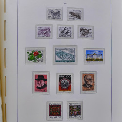 Collection timbres d'Islande 1876-2010 oblitérés dans album Leuchtturm.