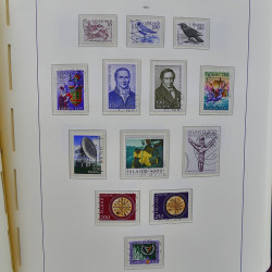 Collection timbres d'Islande 1876-2010 oblitérés dans album Leuchtturm.
